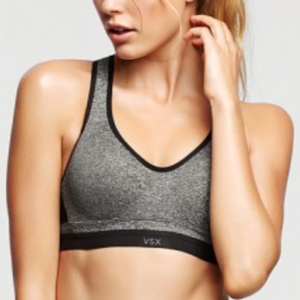 VS BLK/GRY Sports Bra, 34DD                    B13